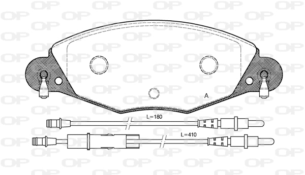 Brake Pad Set, disc brake (BPA0827.04)