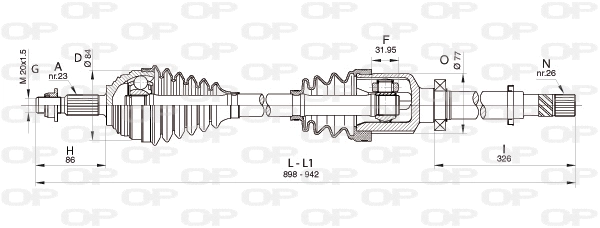 Drive Shaft (DRS6355.00)