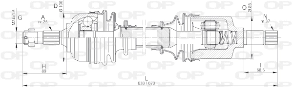 Drive Shaft (DRS6228.00)