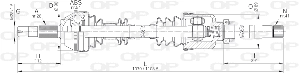Drive Shaft (DRS6144.00)