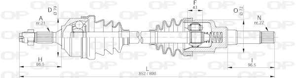 Drive Shaft (DRS6182.00)