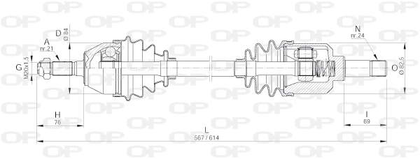 Drive Shaft (DRS6002.00)