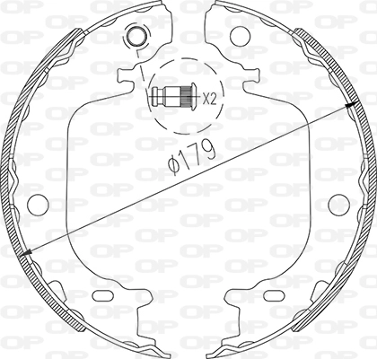 Brake Shoe Set (BSA2269.00)