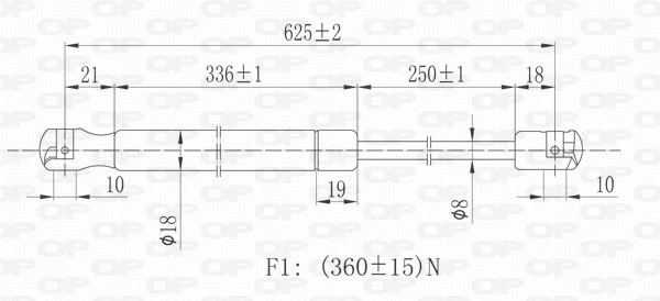 Gas Spring, boot/cargo area