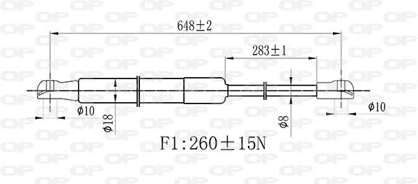 Gas Spring, boot/cargo area