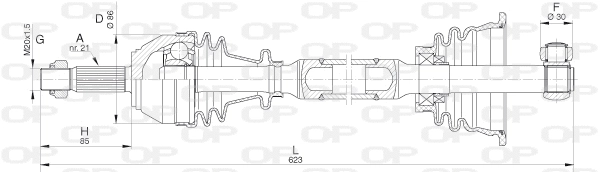 Drive Shaft (DRS6016.00)