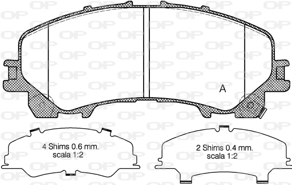 Brake Pad Set, disc brake (BPA1407.12)