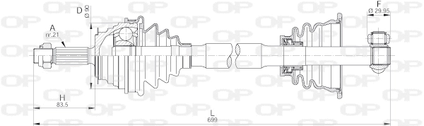 Drive Shaft (DRS6206.00)