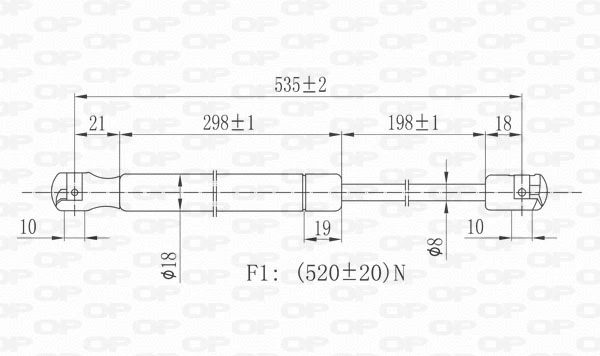 Gas Spring, boot/cargo area