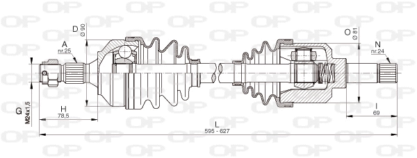 Drive Shaft (DRS6334.00)