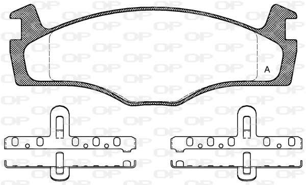 Brake Pad Set, disc brake (BPA0171.00)