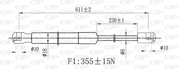 Gas Spring, boot/cargo area