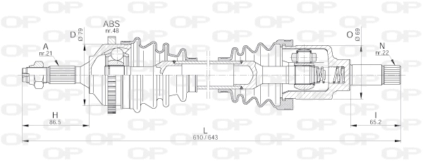 Drive Shaft (DRS6194.00)