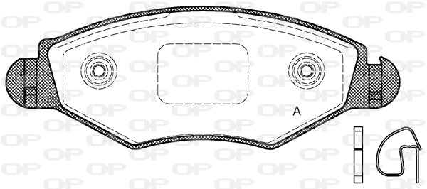 Brake Pad Set, disc brake (BPA0643.20)