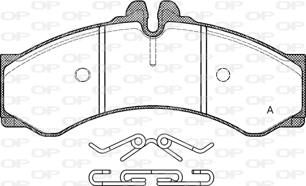 Brake Pad Set, disc brake (BPA0614.00)