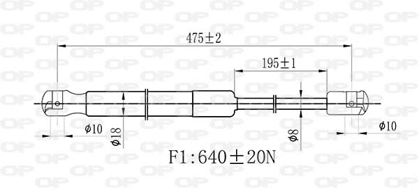 Gas Spring, boot/cargo area