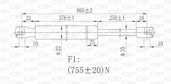 Gas Spring, boot/cargo area