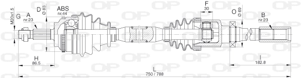 Drive Shaft (DRS6287.00)