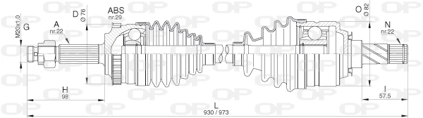 Drive Shaft (DRS6307.00)