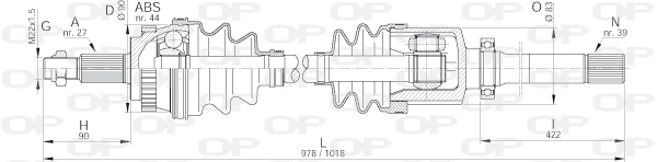 Drive Shaft (DRS6109.00)