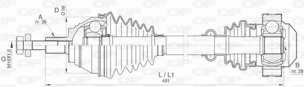 Drive Shaft (DRS6408.00)