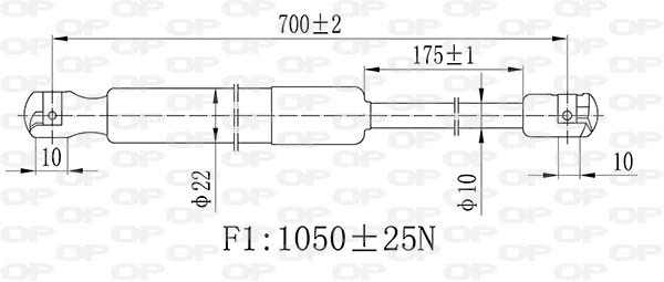 Gas Spring, boot/cargo area