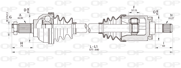 Drive Shaft (DRS6342.00)