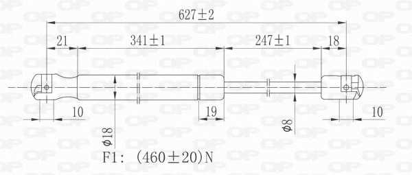 Gas Spring, boot/cargo area