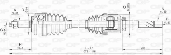 Drive Shaft (DRS6430.00)