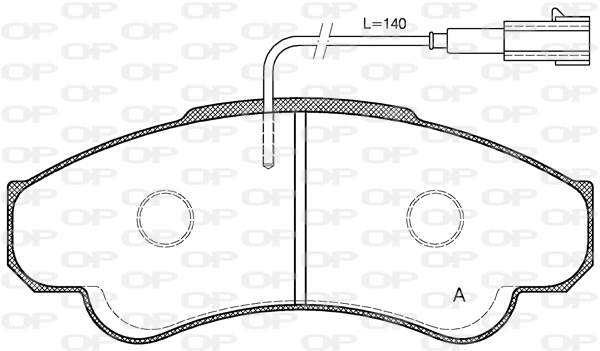 Brake Pad Set, disc brake (BPA0959.01)