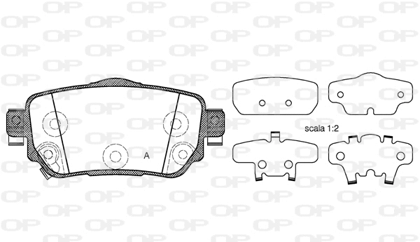 Brake Pad Set, disc brake (BPA1582.02)
