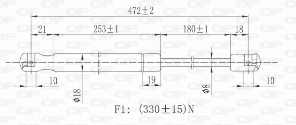 Gas Spring, boot/cargo area