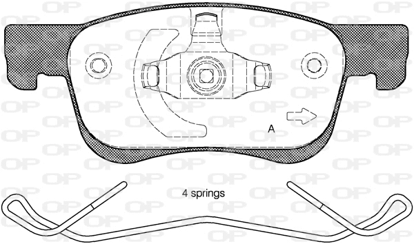 Brake Pad Set, disc brake (BPA1580.02)