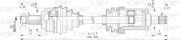 Drive Shaft (DRS6395.00)