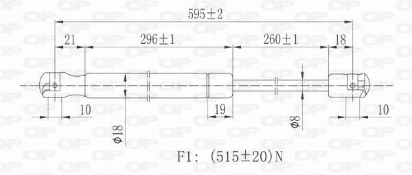 Gas Spring, boot/cargo area