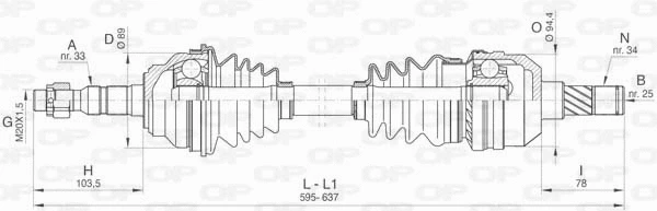 Drive Shaft (DRS6446.00)