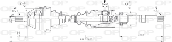Drive Shaft (DRS6184.00)