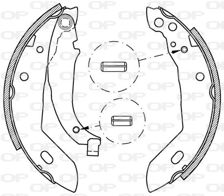 Brake Shoe Set (BSA2030.00)