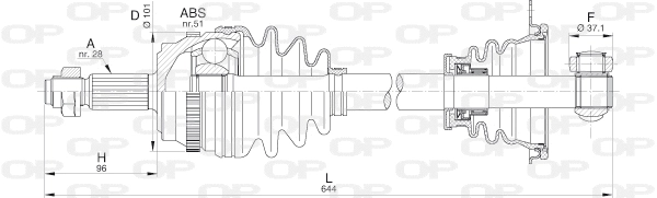 Drive Shaft (DRS6209.00)