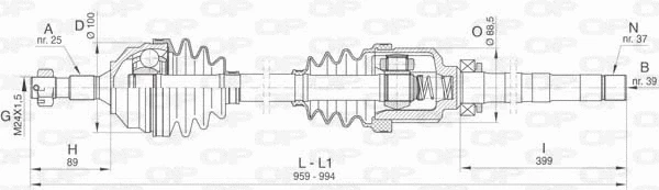 Drive Shaft (DRS6453.00)
