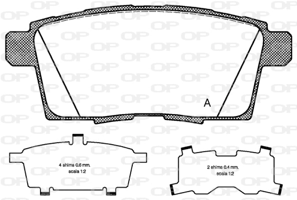 Brake Pad Set, disc brake (BPA1268.00)