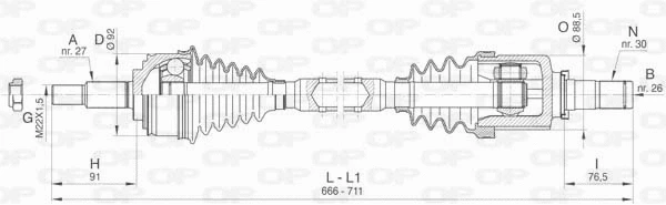 Drive Shaft (DRS6482.00)
