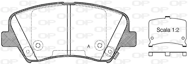 Brake Pad Set, disc brake (BPA1412.32)