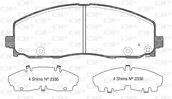 Brake Pad Set, disc brake (BPA1484.04)