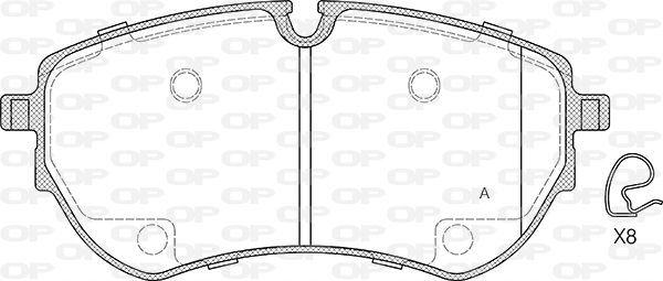 Brake Pad Set, disc brake (BPA1853.00)