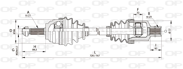Drive Shaft (DRS6134.00)