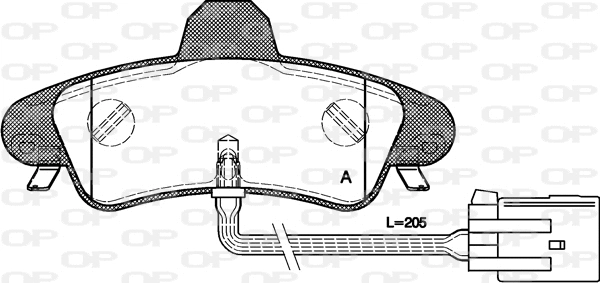 Brake Pad Set, disc brake (BPA0433.12)