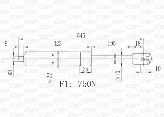 Gas Spring, boot/cargo area