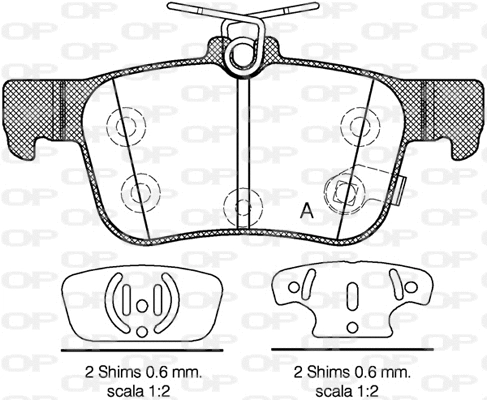 Brake Pad Set, disc brake (BPA1551.12)