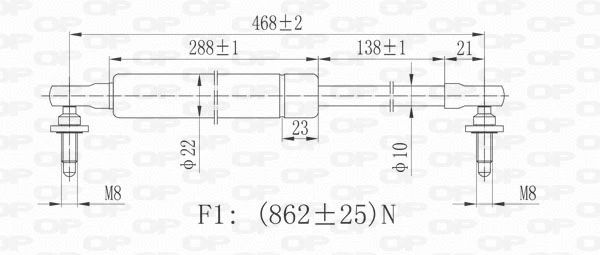 Gas Spring, boot/cargo area